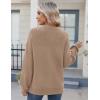 imageZeagoo Womens 2026 Fall Chunky Knit Sweater Oversized Crewneck Long Sleeve Winter Cotton Pullover Sweaters Jumper TopsKhaki