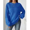 imageZeagoo Womens 2026 Fall Chunky Knit Sweater Oversized Crewneck Long Sleeve Winter Cotton Pullover Sweaters Jumper TopsSky Blue