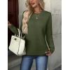 imageZEAGOO Womens Sweaters Long Sleeve Tops Crew Neck Knit Pullover Sweaters Fall Fashion 2026 Dressy Casual Basic ClothesA Army Green