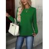 imageZEAGOO Womens Sweaters Long Sleeve Tops Crew Neck Knit Pullover Sweaters Fall Fashion 2026 Dressy Casual Basic ClothesA Emerald Green