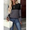 imageZEAGOO Womens Sweaters Long Sleeve Tops Crew Neck Knit Pullover Sweaters Fall Fashion 2026 Dressy Casual Basic ClothesBlackgray