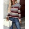imageZEAGOO Womens Sweaters Long Sleeve Tops Crew Neck Knit Pullover Sweaters Fall Fashion 2026 Dressy Casual Basic ClothesColorblock 276