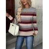 imageZEAGOO Womens Sweaters Long Sleeve Tops Crew Neck Knit Pullover Sweaters Fall Fashion 2026 Dressy Casual Basic ClothesColorblock 276