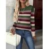 imageZEAGOO Womens Sweaters Long Sleeve Tops Crew Neck Knit Pullover Sweaters Fall Fashion 2026 Dressy Casual Basic ClothesColorblock 277