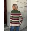 imageZEAGOO Womens Sweaters Long Sleeve Tops Crew Neck Knit Pullover Sweaters Fall Fashion 2026 Dressy Casual Basic ClothesColorblock 277