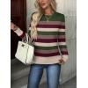 imageZEAGOO Womens Sweaters Long Sleeve Tops Crew Neck Knit Pullover Sweaters Fall Fashion 2026 Dressy Casual Basic ClothesColorblock 277