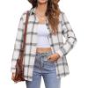imageZeagoo Flannel Shirt Women Button Down Long Sleeve Plaid Shirts Collared Casual Work Tops S2XLGz714