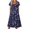 Floral Blue White