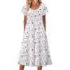 Floral White Red