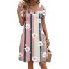 image:imageZEAGOO Summer Dresses for Women 2026 Sundress Short Petal Sleeve Dress with Pockets Floral Dresses for CasualFloralsf189