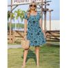 image:imageZEAGOO Summer Dresses for Women 2026 Sundress Short Petal Sleeve Dress with Pockets Floral Dresses for CasualFloralsf237