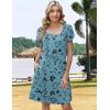 image:imageZEAGOO Summer Dresses for Women 2026 Sundress Short Petal Sleeve Dress with Pockets Floral Dresses for CasualFloralsf237