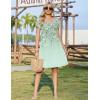 image:imageZEAGOO Summer Dresses for Women 2026 Sundress Short Petal Sleeve Dress with Pockets Floral Dresses for CasualFloralsf242