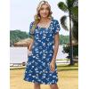 image:imageZEAGOO Summer Dresses for Women 2026 Sundress Short Petal Sleeve Dress with Pockets Floral Dresses for CasualFloralsp108
