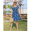 image:imageZEAGOO Summer Dresses for Women 2026 Sundress Short Petal Sleeve Dress with Pockets Floral Dresses for CasualFloralsp108