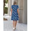 image:imageZEAGOO Summer Dresses for Women 2026 Sundress Short Petal Sleeve Dress with Pockets Floral Dresses for CasualFloralsp108