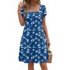 image:imageZEAGOO Summer Dresses for Women 2026 Sundress Short Petal Sleeve Dress with Pockets Floral Dresses for CasualFloralsp108