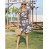 image:imageZEAGOO Summer Dresses for Women 2026 Sundress Short Petal Sleeve Dress with Pockets Floral Dresses for CasualFloralwf104