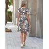image:imageZEAGOO Summer Dresses for Women 2026 Sundress Short Petal Sleeve Dress with Pockets Floral Dresses for CasualFloralwf104