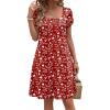 image:imageZEAGOO Summer Dresses for Women 2026 Sundress Short Petal Sleeve Dress with Pockets Floral Dresses for CasualFloralxh268