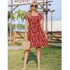 image:imageZEAGOO Summer Dresses for Women 2026 Sundress Short Petal Sleeve Dress with Pockets Floral Dresses for CasualFloralxh268