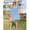 image:imageZEAGOO Summer Dresses for Women 2026 Sundress Short Petal Sleeve Dress with Pockets Floral Dresses for CasualFloralxh41