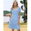 image:imageZEAGOO Summer Dresses for Women 2026 Sundress Short Petal Sleeve Dress with Pockets Floral Dresses for CasualFloralxh41