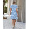image:imageZEAGOO Summer Dresses for Women 2026 Sundress Short Petal Sleeve Dress with Pockets Floral Dresses for CasualFloralxh41