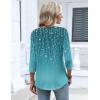 image:imageZeagoo 34 Length Sleeve Womens Tops 2026 V Neck T Shirts Dressy Casual Fall Blouses Floral Summer Business Work Basic TeesBlue Floral