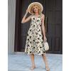 image:imageZeagoo Summer Dress for Women 2026 Sleeveless Tank Midi Dress Vacation Beach Sundress Aline Boho ClothingApricot Floral