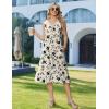 image:imageZeagoo Summer Dress for Women 2026 Sleeveless Tank Midi Dress Vacation Beach Sundress Aline Boho ClothingApricot Floral