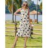 image:imageZeagoo Summer Dress for Women 2026 Sleeveless Tank Midi Dress Vacation Beach Sundress Aline Boho ClothingApricot Floral