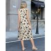 image:imageZeagoo Summer Dress for Women 2026 Sleeveless Tank Midi Dress Vacation Beach Sundress Aline Boho ClothingApricot Floral