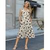image:imageZeagoo Summer Dress for Women 2026 Sleeveless Tank Midi Dress Vacation Beach Sundress Aline Boho ClothingApricot Floral