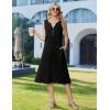 image:imageZeagoo Summer Dress for Women 2026 Sleeveless Tank Midi Dress Vacation Beach Sundress Aline Boho ClothingBlack
