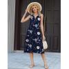 image:imageZeagoo Summer Dress for Women 2026 Sleeveless Tank Midi Dress Vacation Beach Sundress Aline Boho ClothingBlue Floral