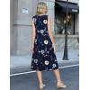image:imageZeagoo Summer Dress for Women 2026 Sleeveless Tank Midi Dress Vacation Beach Sundress Aline Boho ClothingBlue Floral