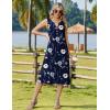 image:imageZeagoo Summer Dress for Women 2026 Sleeveless Tank Midi Dress Vacation Beach Sundress Aline Boho ClothingBlue Floral