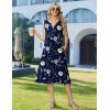 image:imageZeagoo Summer Dress for Women 2026 Sleeveless Tank Midi Dress Vacation Beach Sundress Aline Boho ClothingBlue Floral