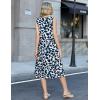 image:imageZeagoo Summer Dress for Women 2026 Sleeveless Tank Midi Dress Vacation Beach Sundress Aline Boho ClothingBlue Plant Leaves