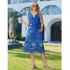image:imageZeagoo Summer Dress for Women 2026 Sleeveless Tank Midi Dress Vacation Beach Sundress Aline Boho ClothingBlue Print