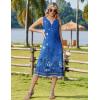 image:imageZeagoo Summer Dress for Women 2026 Sleeveless Tank Midi Dress Vacation Beach Sundress Aline Boho ClothingBlue Print