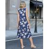 image:imageZeagoo Summer Dress for Women 2026 Sleeveless Tank Midi Dress Vacation Beach Sundress Aline Boho ClothingNavy Hawaiian Floral