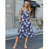 image:imageZeagoo Summer Dress for Women 2026 Sleeveless Tank Midi Dress Vacation Beach Sundress Aline Boho ClothingNavy Hawaiian Floral