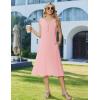 image:imageZeagoo Summer Dress for Women 2026 Sleeveless Tank Midi Dress Vacation Beach Sundress Aline Boho ClothingPink
