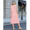 image:imageZeagoo Summer Dress for Women 2026 Sleeveless Tank Midi Dress Vacation Beach Sundress Aline Boho ClothingPink
