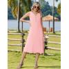 image:imageZeagoo Summer Dress for Women 2026 Sleeveless Tank Midi Dress Vacation Beach Sundress Aline Boho ClothingPink