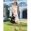 image:imageZeagoo Summer Dress for Women 2026 Sleeveless Tank Midi Dress Vacation Beach Sundress Aline Boho ClothingPink White Floral