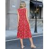 image:imageZeagoo Summer Dress for Women 2026 Sleeveless Tank Midi Dress Vacation Beach Sundress Aline Boho ClothingRed Floral