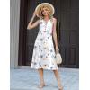 image:imageZeagoo Summer Dress for Women 2026 Sleeveless Tank Midi Dress Vacation Beach Sundress Aline Boho ClothingWhite Floral